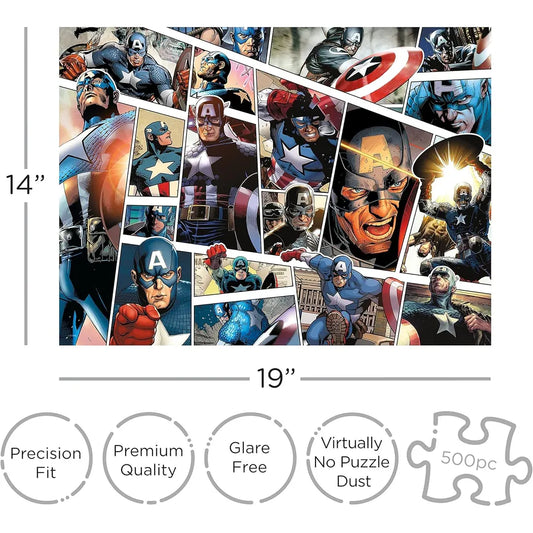 Marvel Captain America 500 Pc Puzzle