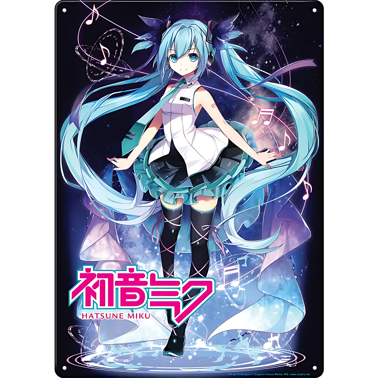 Hatsune Miku Metal Sign