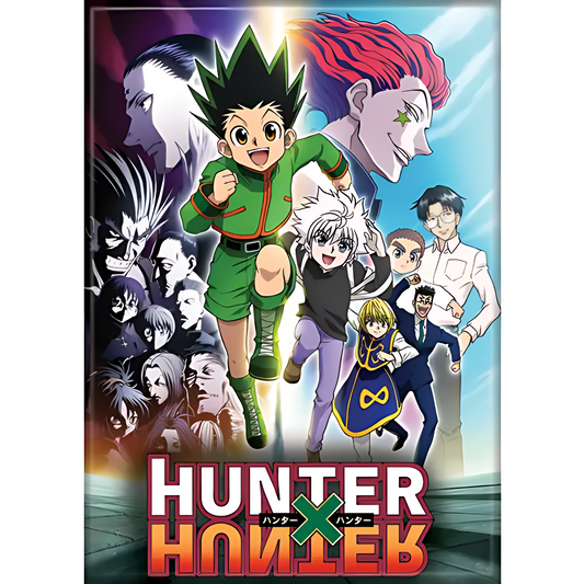 Hunter X Hunter Group Gon Run Magnets 2.5" x 3.5"