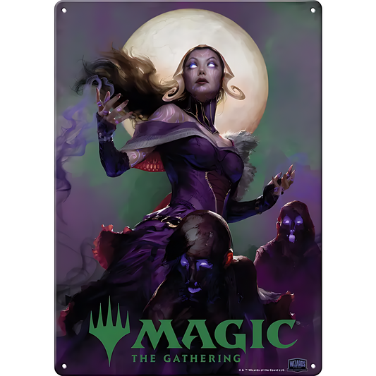Magic the Gathering Liliana Metal Sign 11.5" x 8.25"