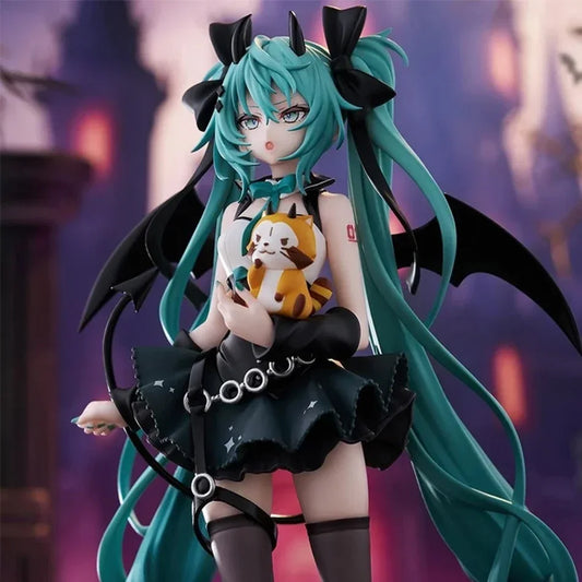 Top Selling Anime Peripheral Ornament Hatsune Miku Little Devil Dark Angel Chuyin Handmade PVC Model In Stock Fast Ship