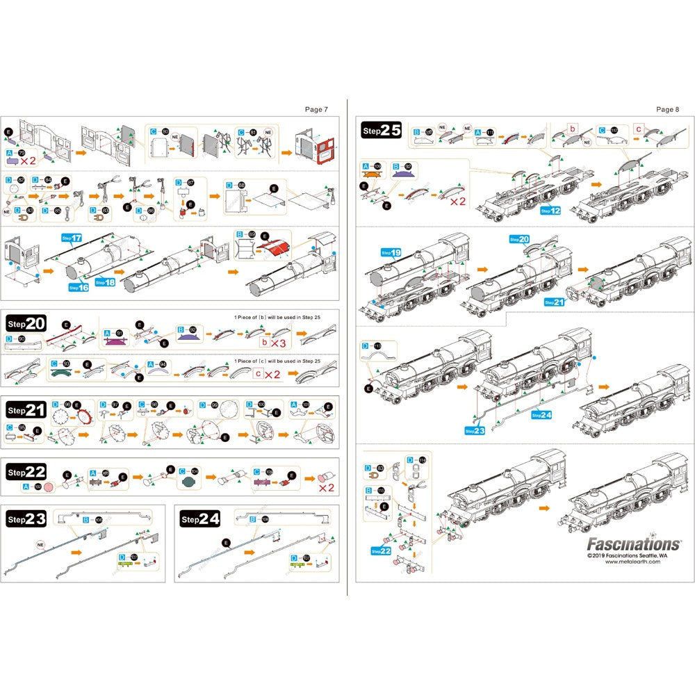 Metal Earth Hogwarts Express Color