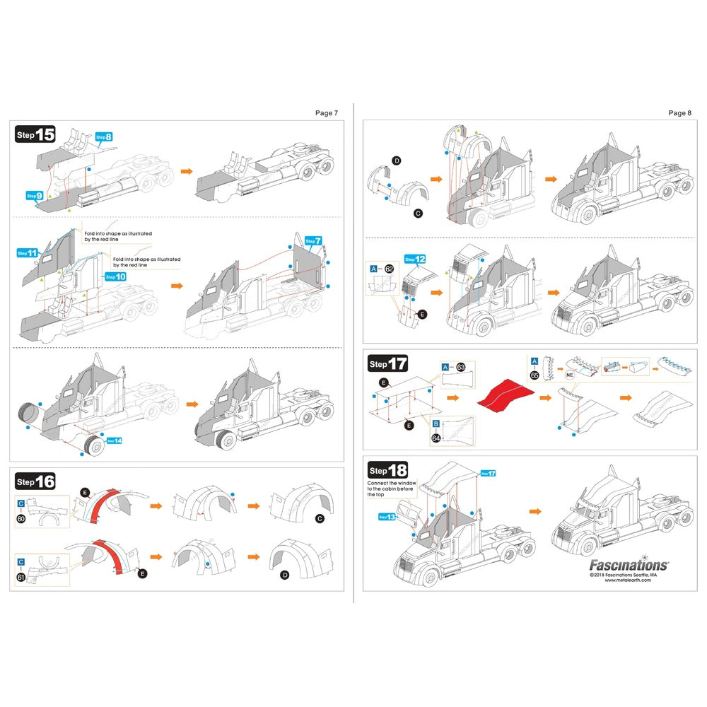 Metal Earth Optimus Prime Western Star 5700 Truck
