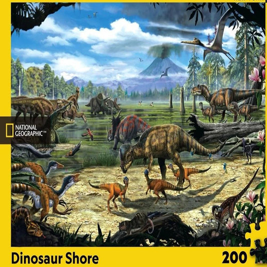 Dinosaur Shore 200 Pc Puzzle