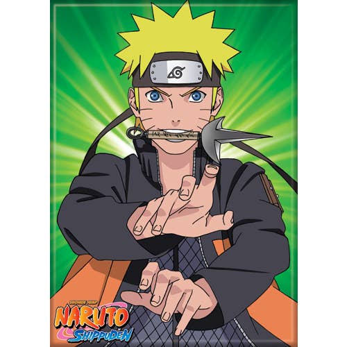 Naruto Knife in Mouth Magnet