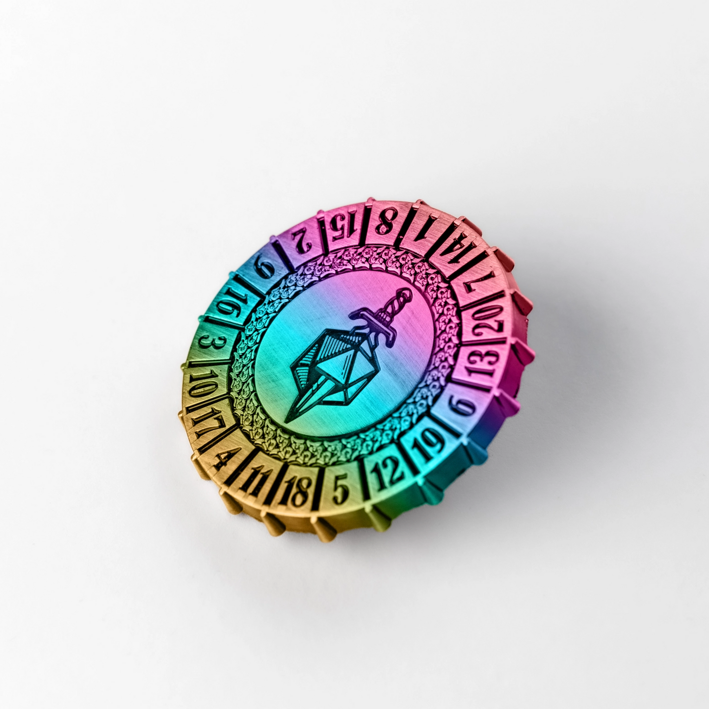 D20 Spinner - Rainbow