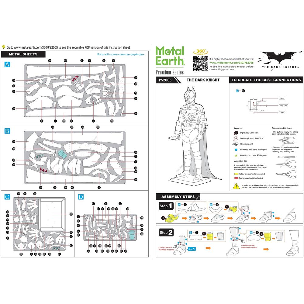 The Dark Knight Batman Premium Series 3D Model Kit