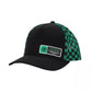 Demon Slayer Tanijiro Checker Trucker Hat