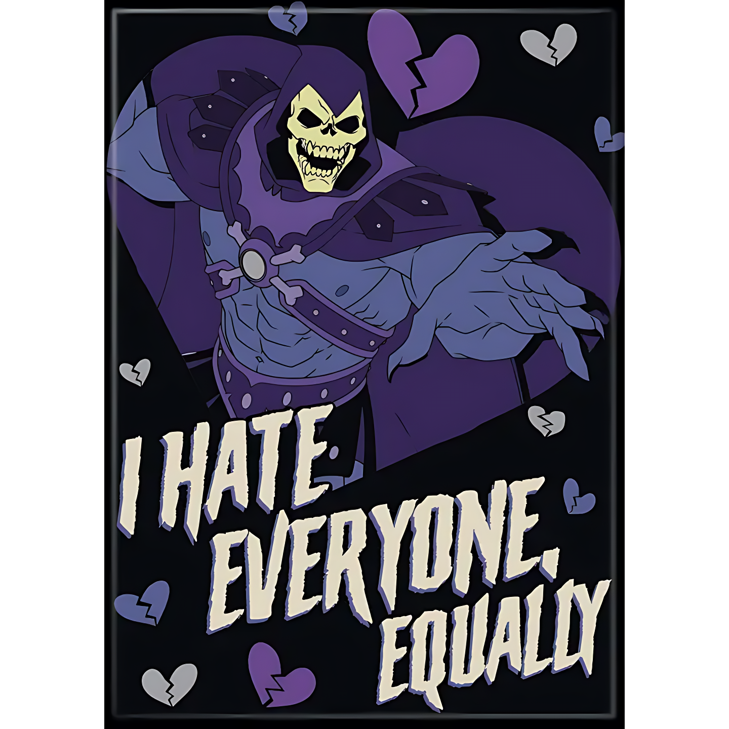 Masters of the Universe I Hate Everyone Equally Magnet