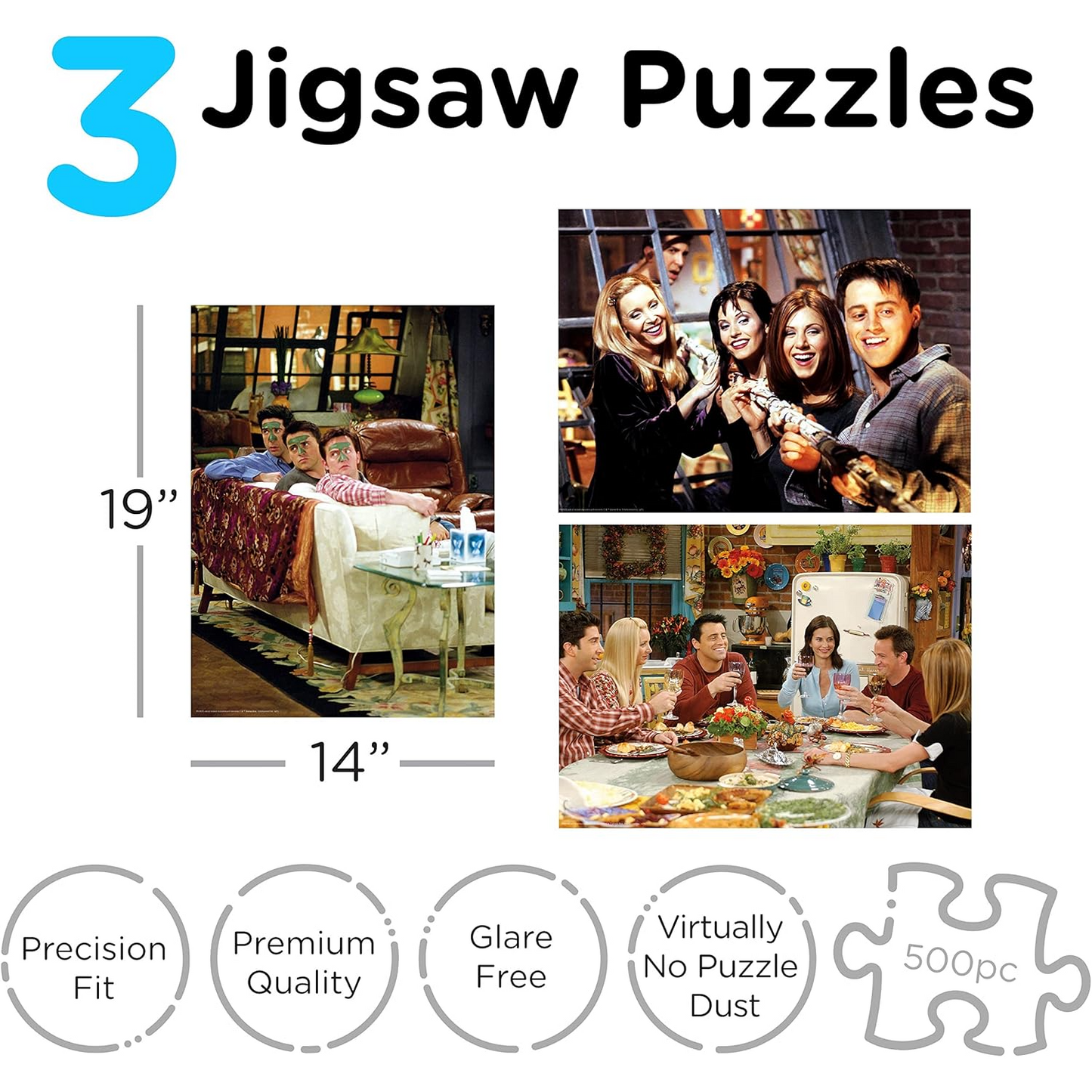 Friends Puzzle - 3 X 500 Pc