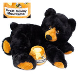 Black Bear With Honey Pot Plush