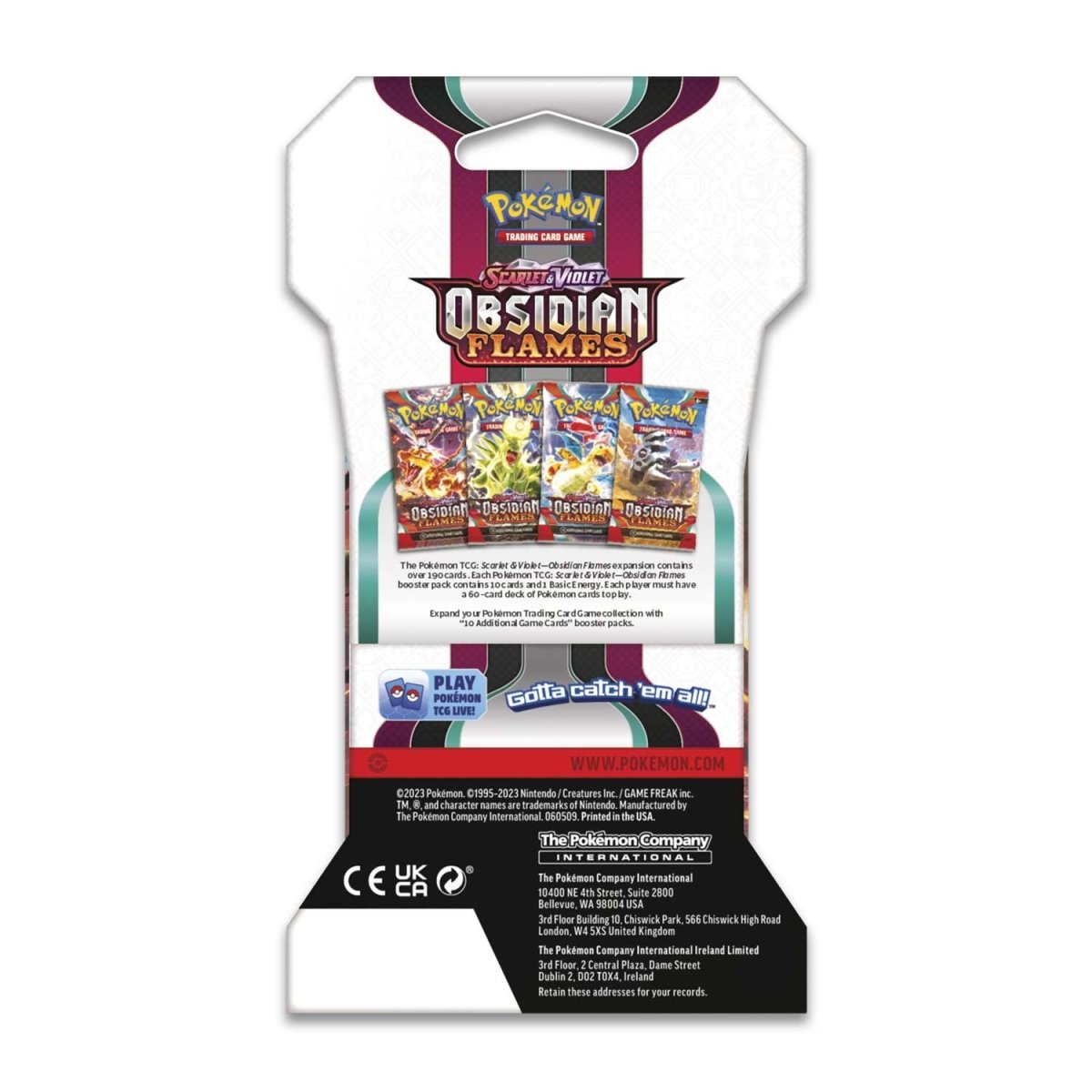 Pokemon Scarlet & Violet Obsidian Flames Sleeved