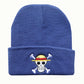 Anime One Pieces Skull Bonnet Hat Knit Hats Men Women Fashion Unisex The Pirate King Warm Winter Skullies Beanies Caps