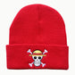 Anime One Pieces Skull Bonnet Hat Knit Hats Men Women Fashion Unisex The Pirate King Warm Winter Skullies Beanies Caps