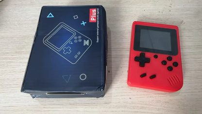 A Red Retro Classic Games Children's Handheld Small Game Console With 400 Game Charging Can Be Connected To The TV