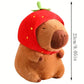 23cm Capybara Plush Simulation Capibara Anime Fluffty Toy Cute Doll Stuffed Animals Soft Doll Plush Christmas Thanksgiving Gift
