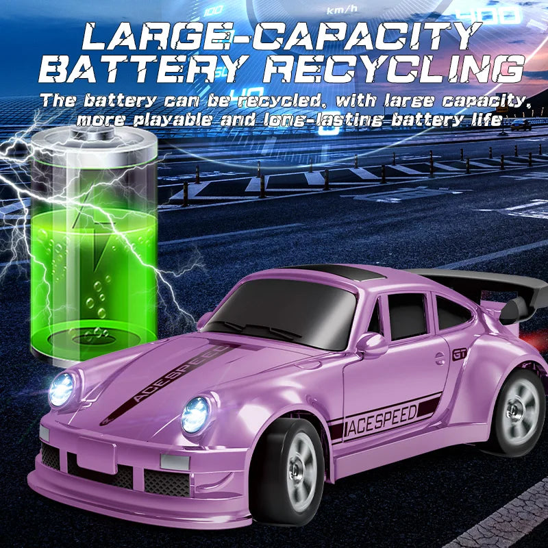 1:64 4WD RC Drift Car 2.4G High speed Remote Control Racing Mini Car  Full proportions Desk Competition Toy Boy Ideal Gift