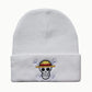 Anime One Pieces Skull Bonnet Hat Knit Hats Men Women Fashion Unisex The Pirate King Warm Winter Skullies Beanies Caps