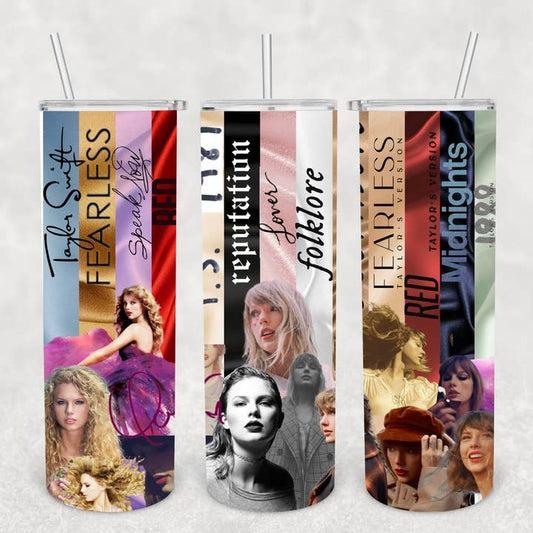 Singer T.Swift Album Photos Custom Laney Tumbler