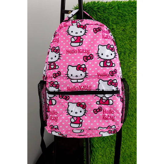 Kitty Printed Back To School Backpack