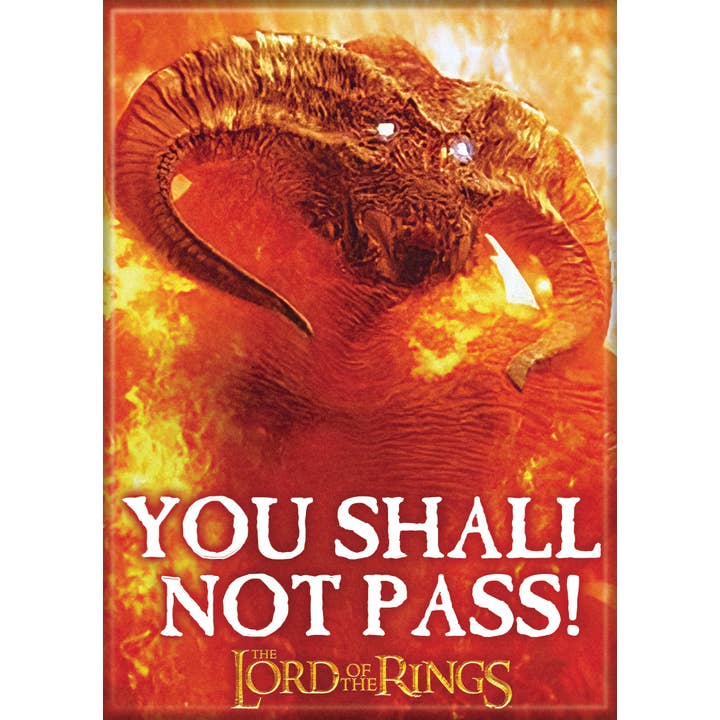 Lord of the Rings You Shall Not Pass Magnet