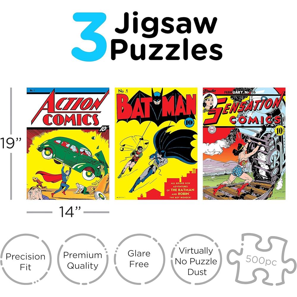 DC Comics Puzzle 3 X 500 pc