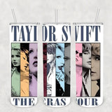Taylor Eras Banners White Tumbler - 20oz